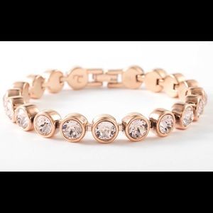 Touchstone Crystal Swarovski RoseGold ICE Bracelet